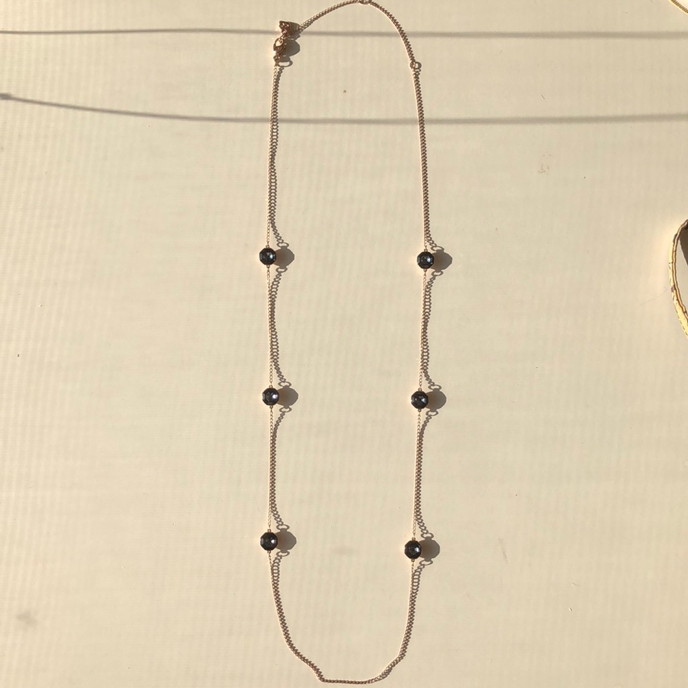 Swarovski crystal rose gold necklace